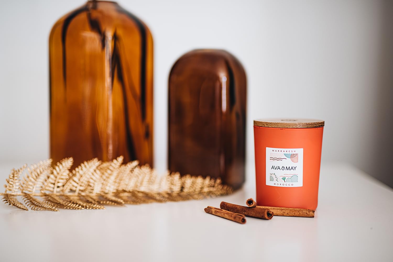 Свеча AVA & MAY Marrakesh Ароматическая 180г в Стеклянной Банке Веганская, фото №3 Свеча AVA & MAY Marrakesh Ароматическая 180г в Стеклянной Банке Веганская, фото №3