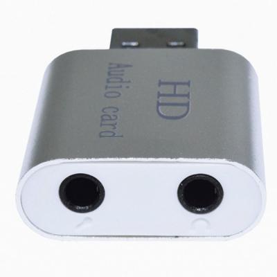 Зовнішня звукова карта Dynamode USB SOUND7-ALU silver, фото №2