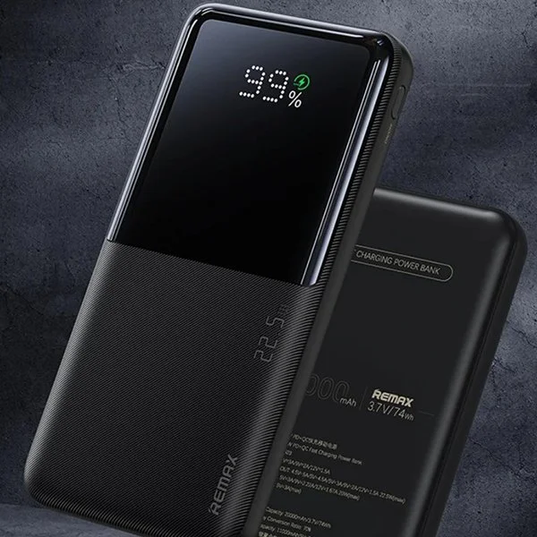 Повербанк 20000 мАг 22,5W Remax RPP-623, зі швидкою зарядкою PD+QC чорний, фото №3