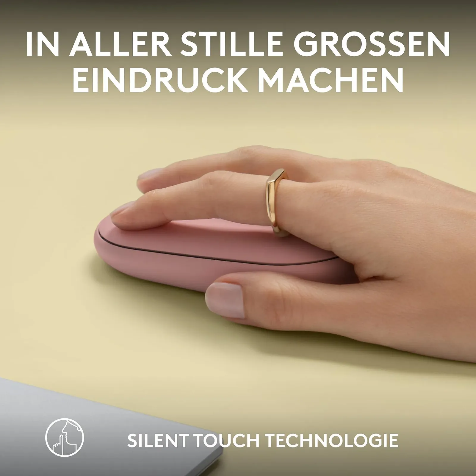 Миша Logitech Pebble Mouse 2 M350s Бездротова Bluetooth Тонка Рожева, фото №6