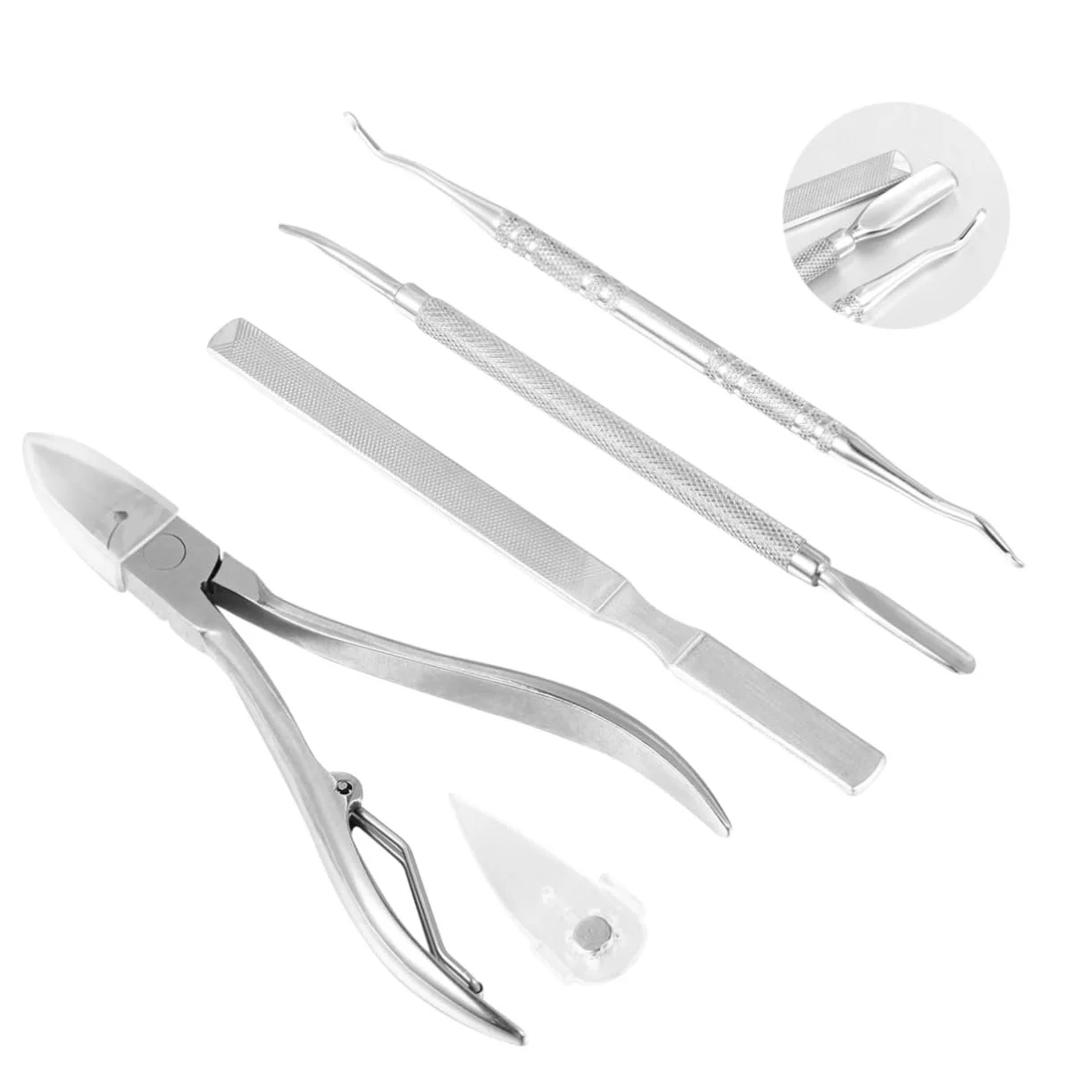 Набір інструментів для манікюру WRITWAA Professional, 5 шт., нержавіюча сталь, сріблястий, фото №5 Набір інструментів для манікюру WRITWAA Professional, 5 шт., нержавіюча сталь, сріблястий, фото №5