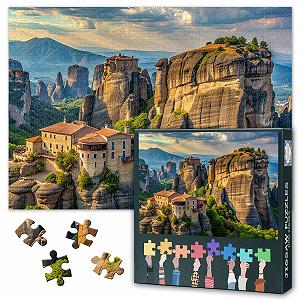 Пазли Метеори Греція Монастирі на скелях 1000 елементів 70 x 50 см - Фото 1