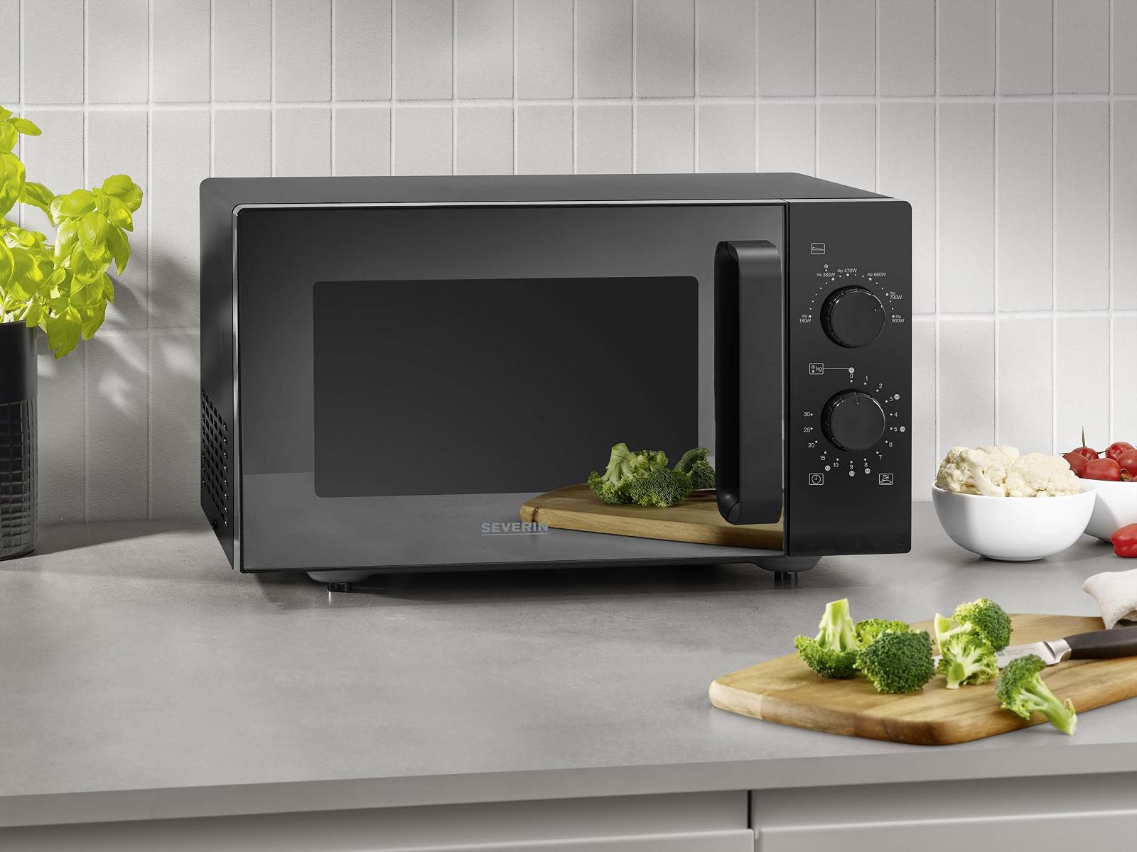 Микроволновая печь Severin S-Wave MW 7782 25 л 900 Вт без поворотного стола Черная/Нержавеющая сталь, фото №2