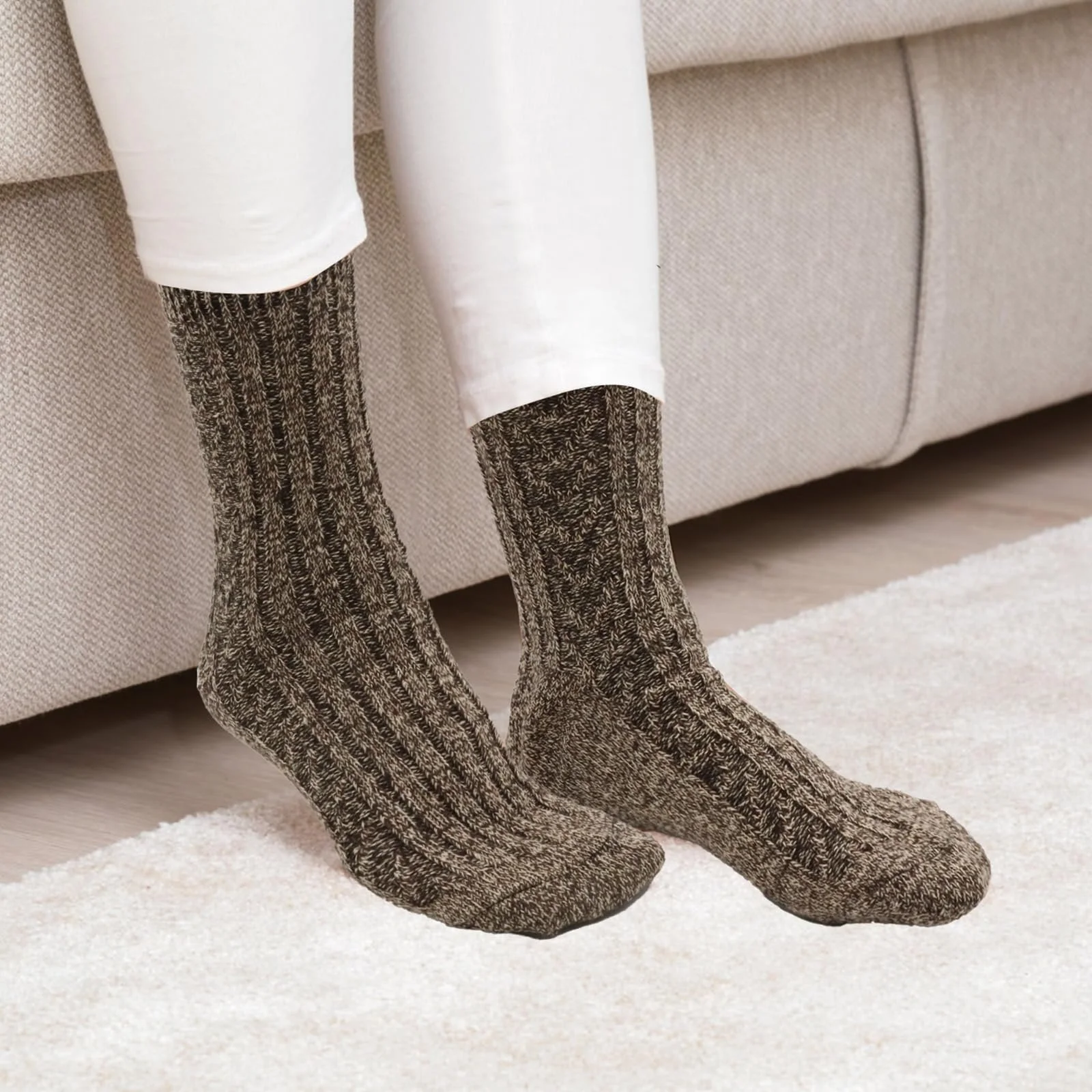 Носки VEGCOO Классические зимние 6 пар Хлопковые для мужчин и женщин, фото №5