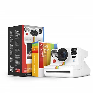 Набор с фотокамерой мгновенной печати Polaroid Now+ Generation 2 White с Bluetooth и пленкой (16 фото) - Фото 1