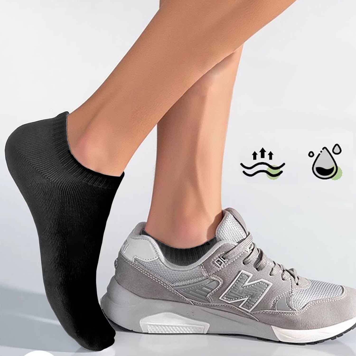 Невидимі шкарпетки для кросівок (12 пар), фото №3