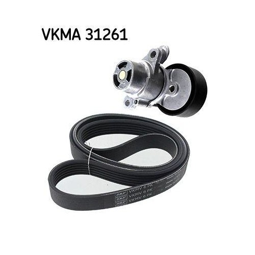 Комплект поликлинового ремня SKF VKMA 31261 AUDI SEAT SKODA VW, фото №2