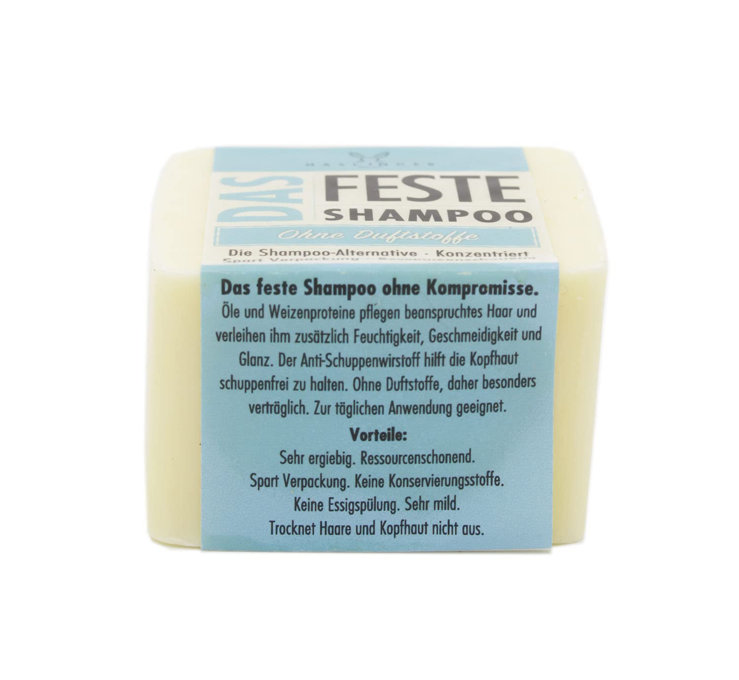 Твердий шампунь Haslinger Solid без ароматизаторів 100 г, фото №4