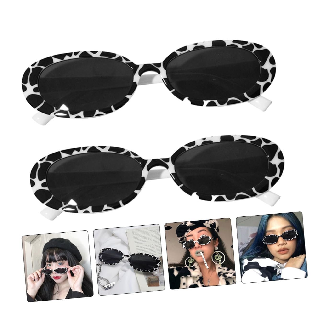 Сонцезахисні окуляри VALICLUD, 4 шт, модні, для жінок, фото №7