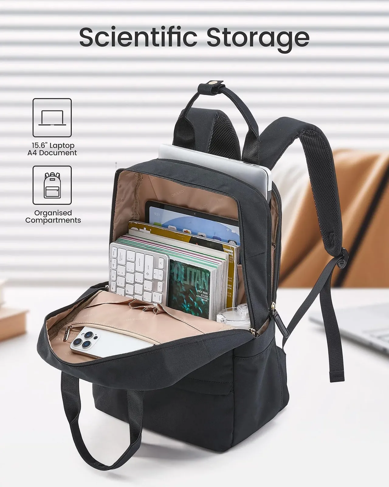 Рюкзак LOVEVOOK Laptop Backpack для ноутбука 15.6 дюйма водонепроникний, фото №5 Рюкзак LOVEVOOK Laptop Backpack для ноутбука 15.6 дюйма водонепроникний, фото №5