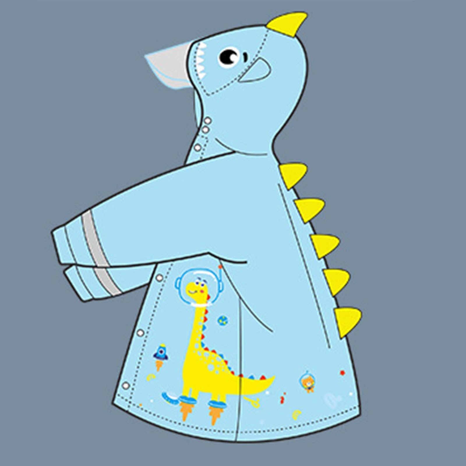 Дитяча дощова куртка Beokeuioe, дощовик-пончо з милим мультяшним малюнком, водонепроникний, 1-7 років, фото №8 Дитяча дощова куртка Beokeuioe, дощовик-пончо з милим мультяшним малюнком, водонепроникний, 1-7 років, фото №8