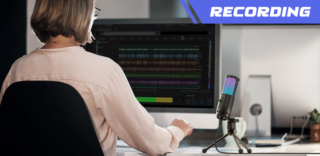 Студийный микрофон с подсветкой Fifine F 17 Gaming Microphone, фото №6