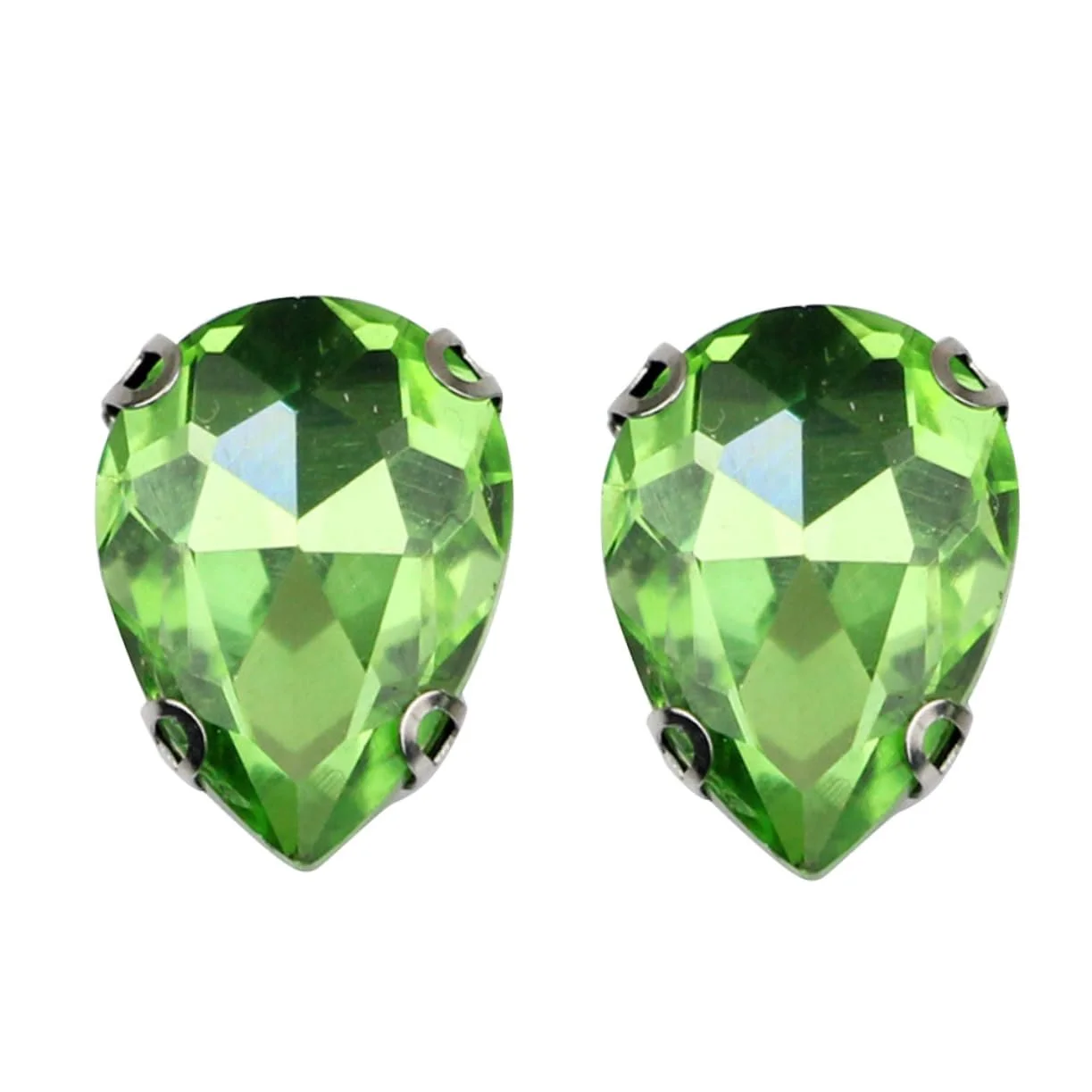 Стразы Капля Operitacx 50 шт. Светло-зеленый, фото №1