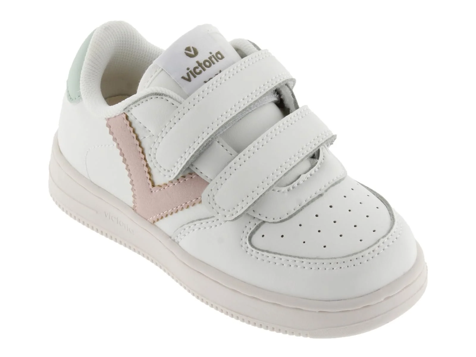 Низькі Кеди Victoria Tiempo Шкіряний Ефект & Контрастні Деталі & Застібки-Липучки 1124104 для Дітей, фото №5