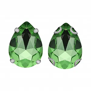 Стрази Крапля STOBOK 50шт Світло-зелений - Фото 1