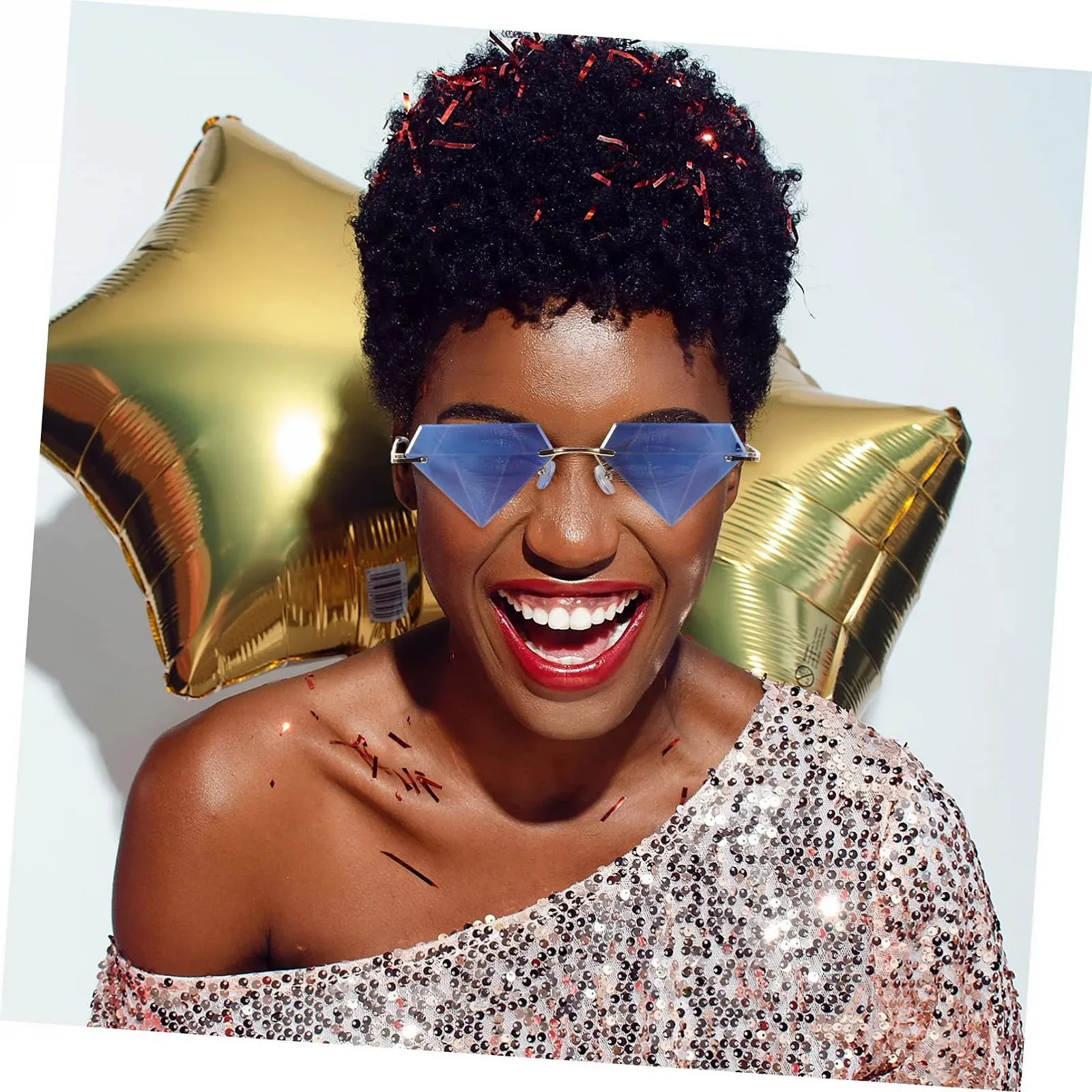 Солнцезащитные очки Бриллиант VALICLUD Для детей Без оправы, фото №3