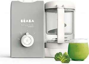 Дитячий кухонний комбайн для приготування їжі Beaba Babycook Express 4-в-1 для ідеальної текстури 1250 мл 1400 Вт Сірий - Фото 1