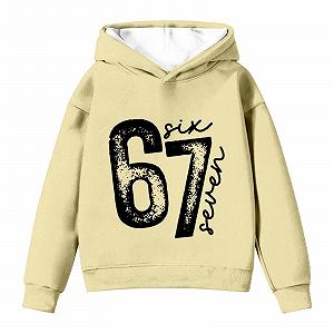 Толстовка с капюшоном Kinder 67 с принтом, зимняя кофта для девочки, уличная одежда в стиле винтаж synthetic.ua - Фото 1