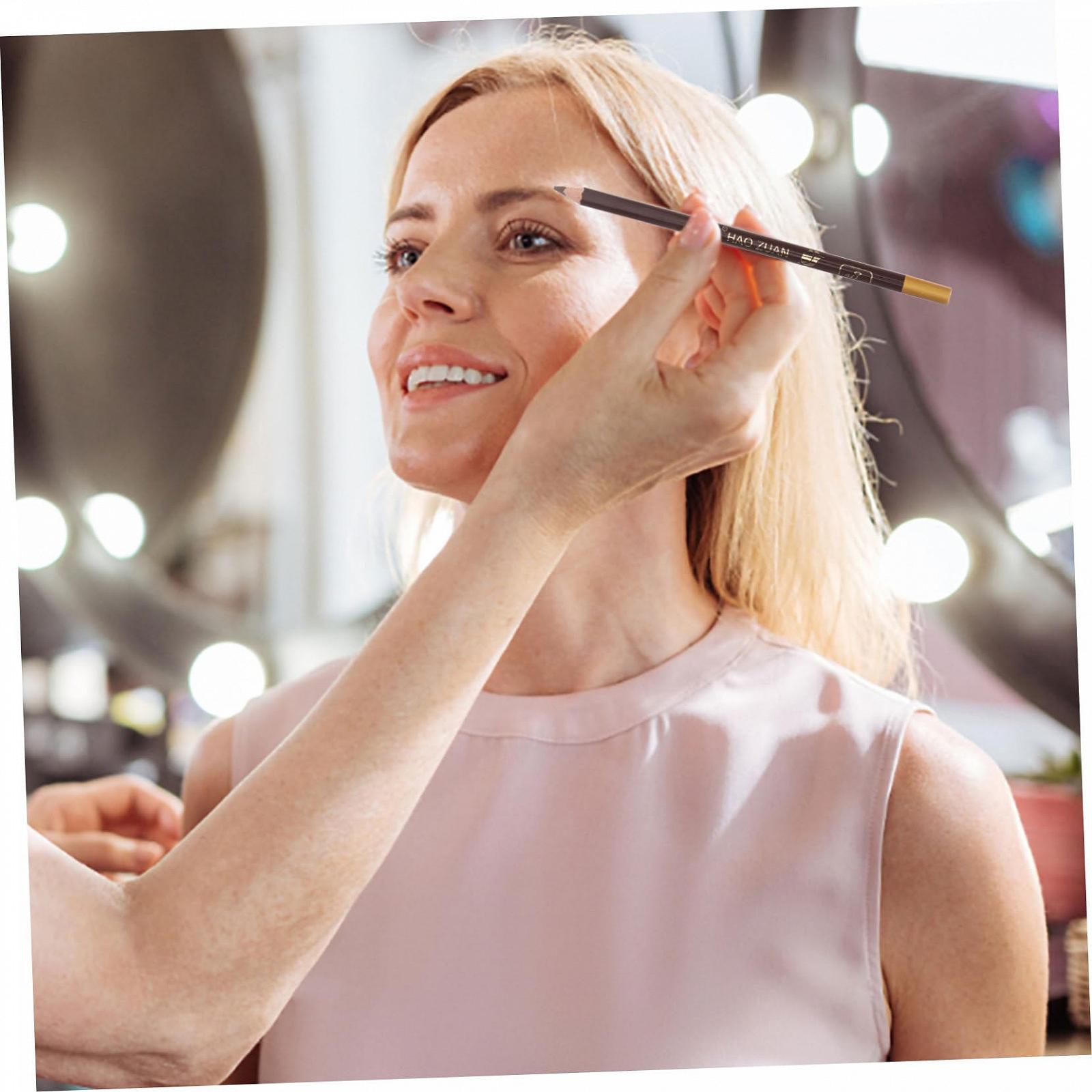 Олівець для брів Angoily 5 штук з точилкою, фото №4