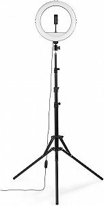 Купити Кільцева LED лампа зі штативом Hama SpotLight Steady 120 Чорна (00004659) - Фото 1 Кільцева LED лампа зі штативом Hama SpotLight Steady 120 Чорна (00004659) - Фото 1