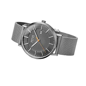 Часы солнечные BERING Мужские, 39 мм, корпус из нержавеющей стали, циферблат, миланский браслет, сапфировое стекло, 10 ATM, 15439 synthetic.ua - Фото 1