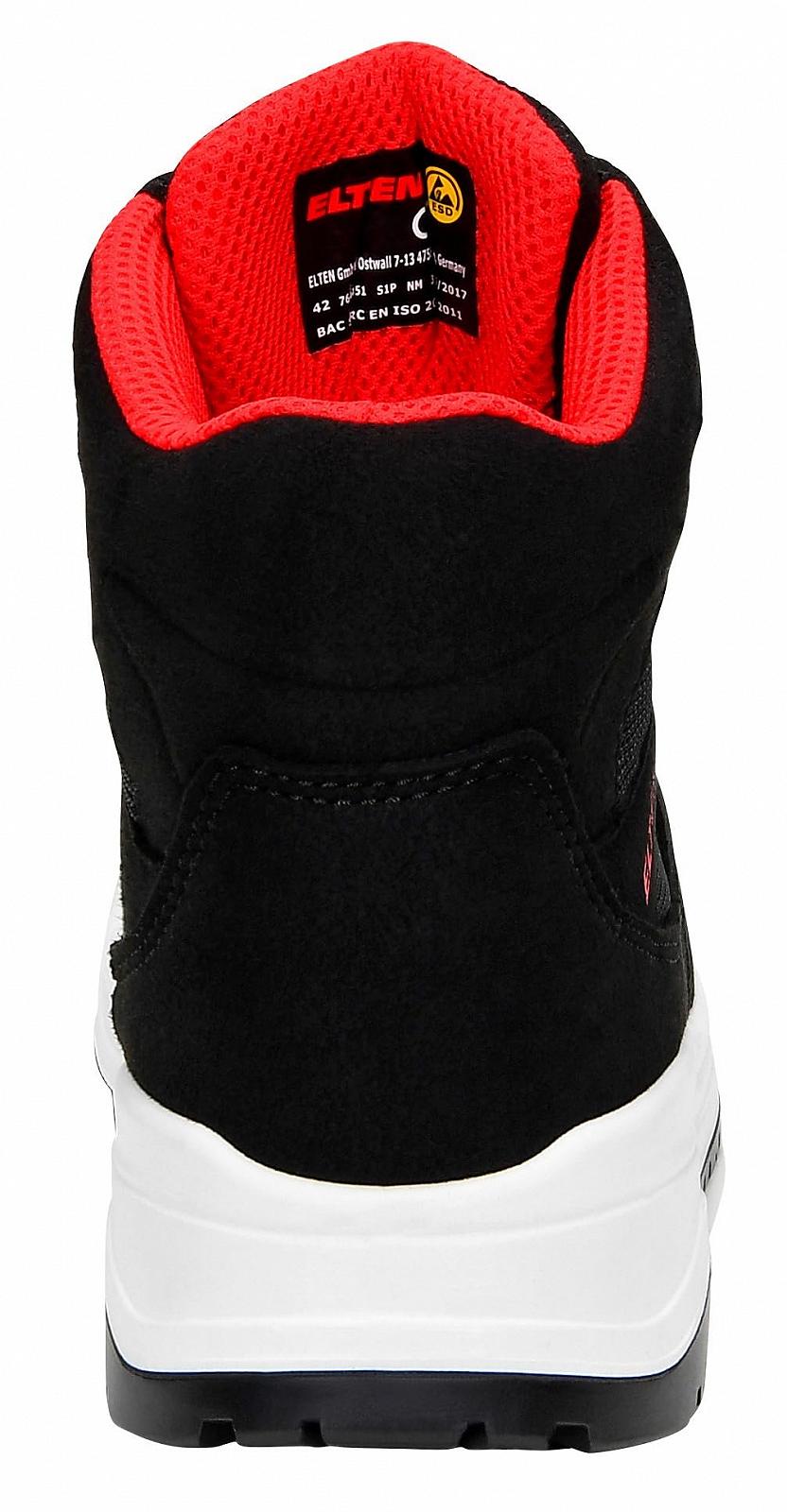 Чоловічі та  захисні кросівки ELTEN Lakers Black Mid ESD S1PS, текстиль, пластиковий підносок, легкі, спортивні, фото №5