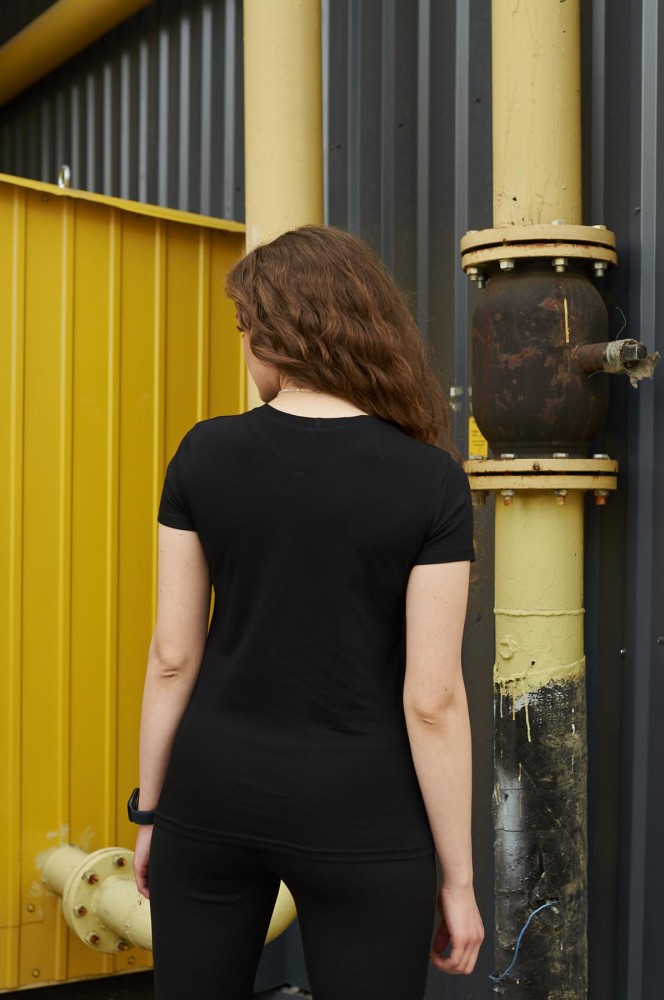 Жіноча футболка Reebok чорна, фото №6