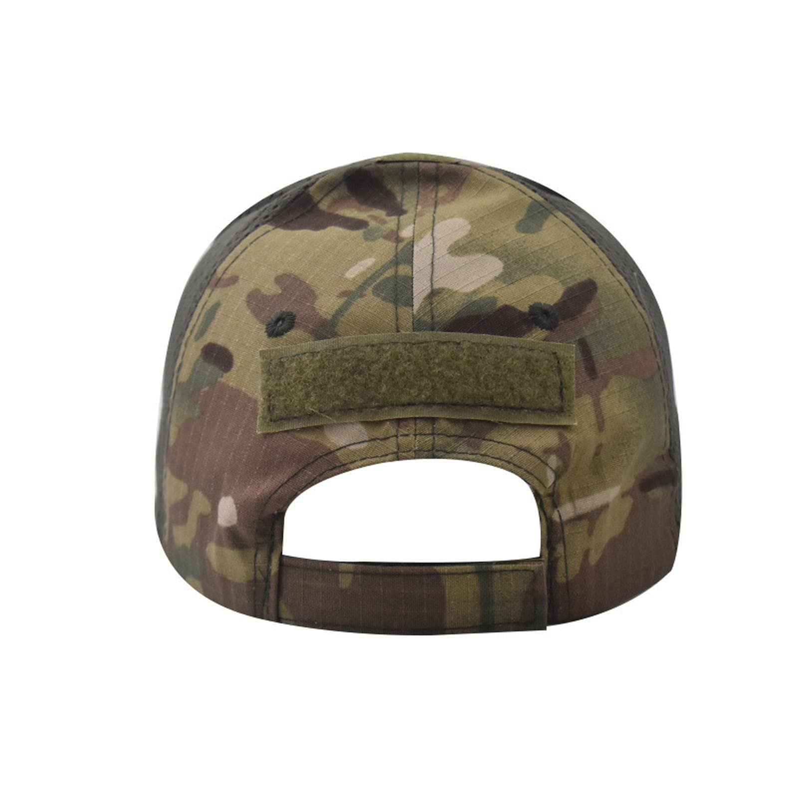 Кепка камуфляжная регулируемая солнцезащитная воздухопроницаемая для взрослых и детей, фото №5