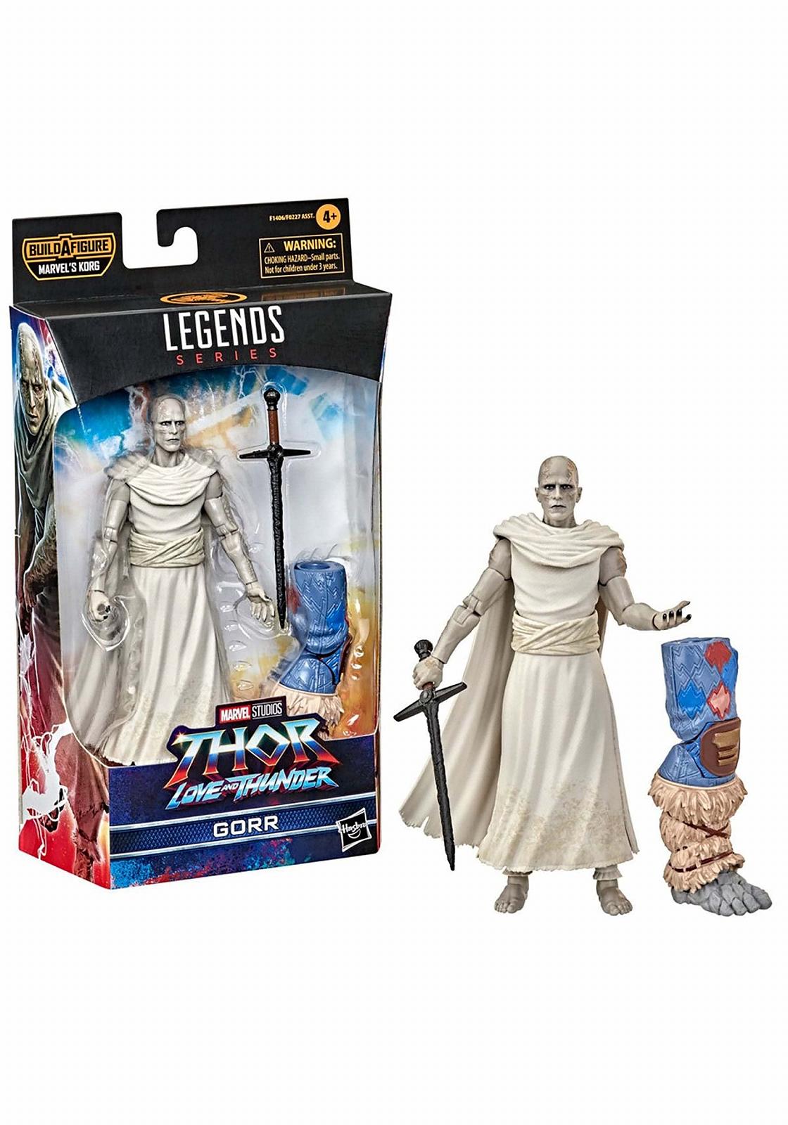 Фігурка Gorr Marvel Hasbro Legends Thor: Love and Thunder, 15 см, 3 аксесуари, 1 елемент Build-A-Figure, F1406, різнокольорова, фото №6