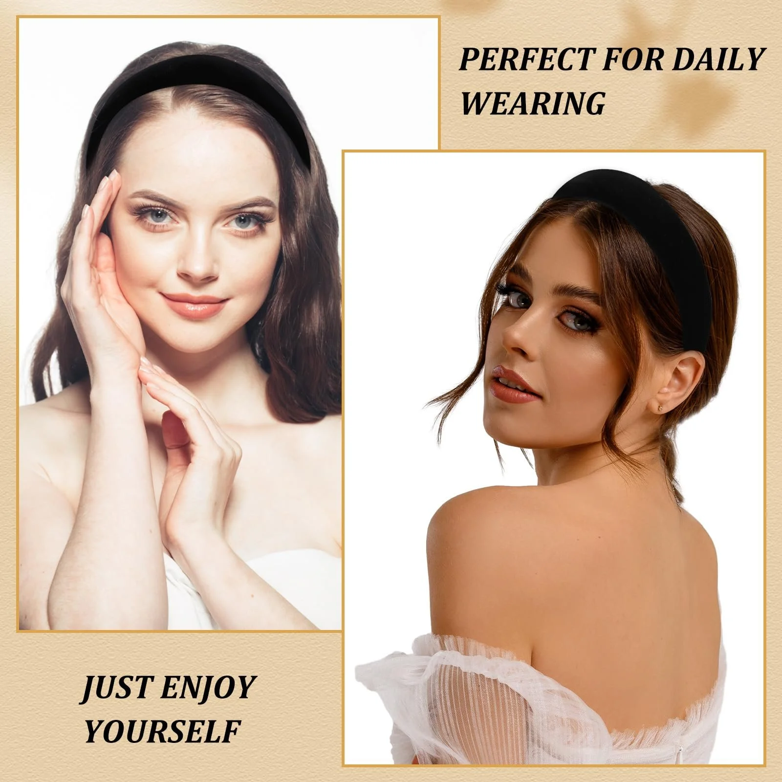 Обруч Чорний Оксамитовий 1 cm, 2 cm, 3 cm, Набір з 3 штук, фото №5 Обруч Чорний Оксамитовий 1 cm, 2 cm, 3 cm, Набір з 3 штук, фото №5