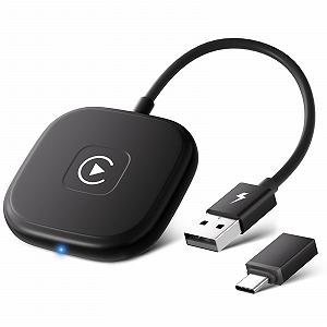 Беспроводной адаптер CarPlay PAUNEZUEL, беспроводной ключ CarPlay для iPhone, преобразует проводной CarPlay в беспроводной, совместим с iPhone iOS 10+ и автомобилями с проводным CarPlay - Фото 1