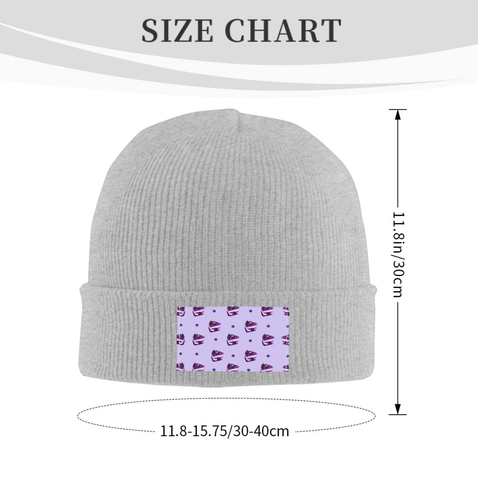 В'язана шапка BROLEO Візерунок "Чорничний пиріг", фото №1