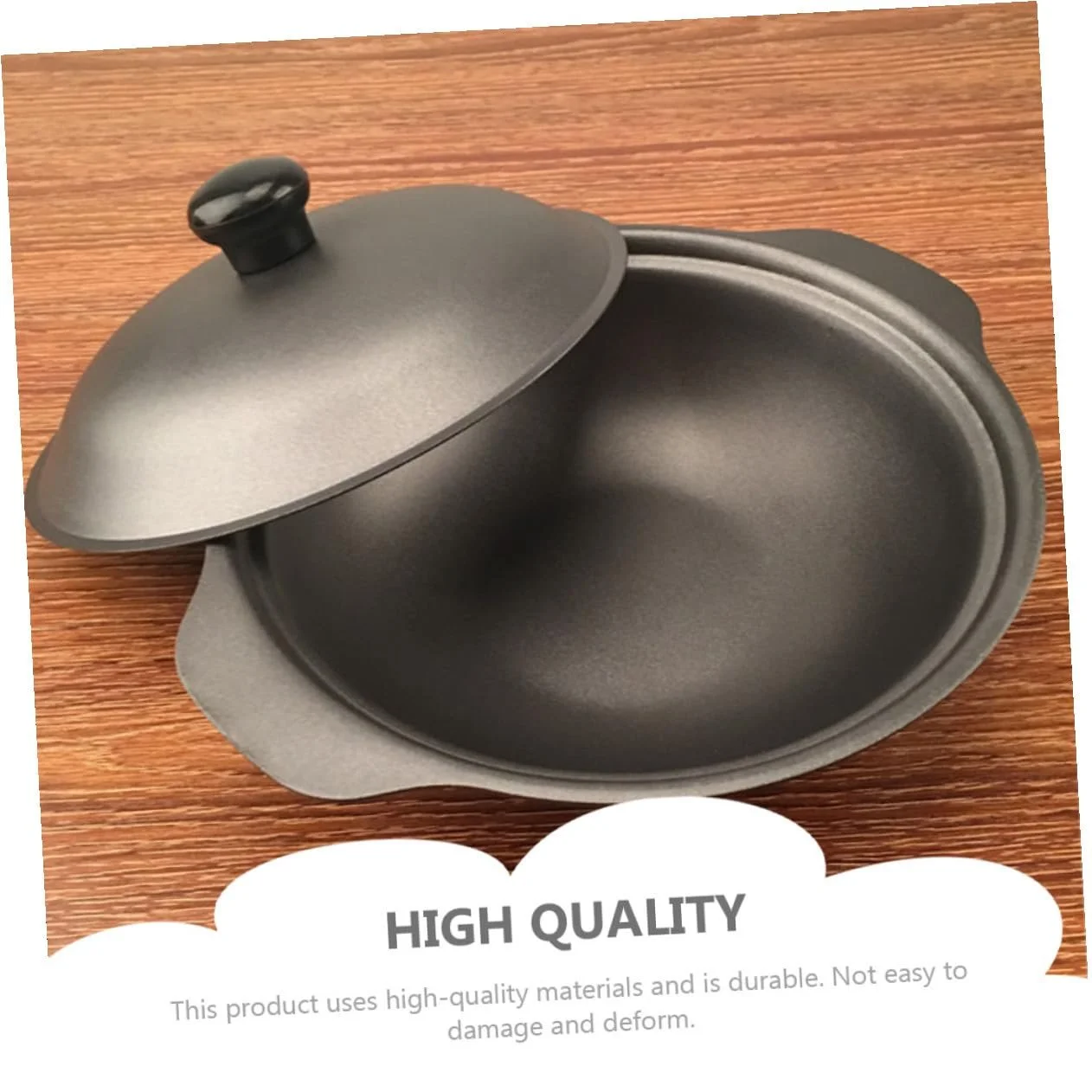 Чугунная кастрюля для риса Cabilock с крышкой быстрый равномерный нагрев прочная, фото №5