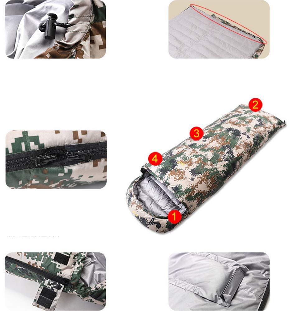 Чохол MYVVKIA лісовий спальний мішок для дорослих - водонепроникна і стійка до розривів нейлонова тканина для 4 сезонів, легкий, компактний, для комфортного теплого сну, фото №3 Чохол MYVVKIA лісовий спальний мішок для дорослих - водонепроникна і стійка до розривів нейлонова тканина для 4 сезонів, легкий, компактний, для комфортного теплого сну, фото №3