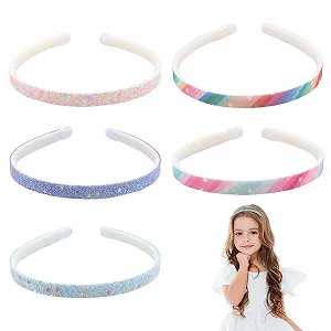 Набор из 5 блестящих обручей для волос. - Фото 1