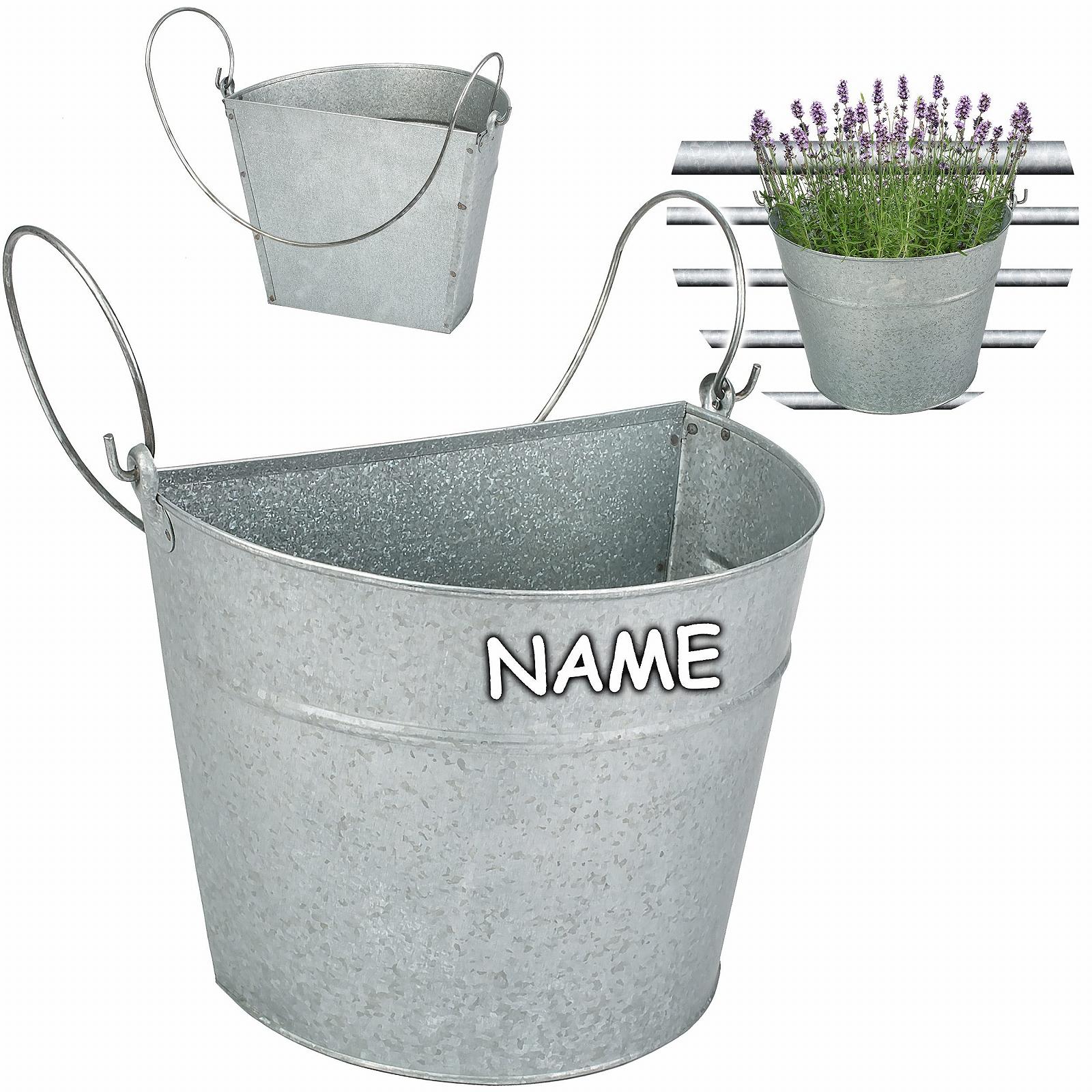 Набір підвісних горщиків 22 см металевий напівкруглий антрацит 5 шт., фото №3 Набір підвісних горщиків 22 см металевий напівкруглий антрацит 5 шт., фото №3