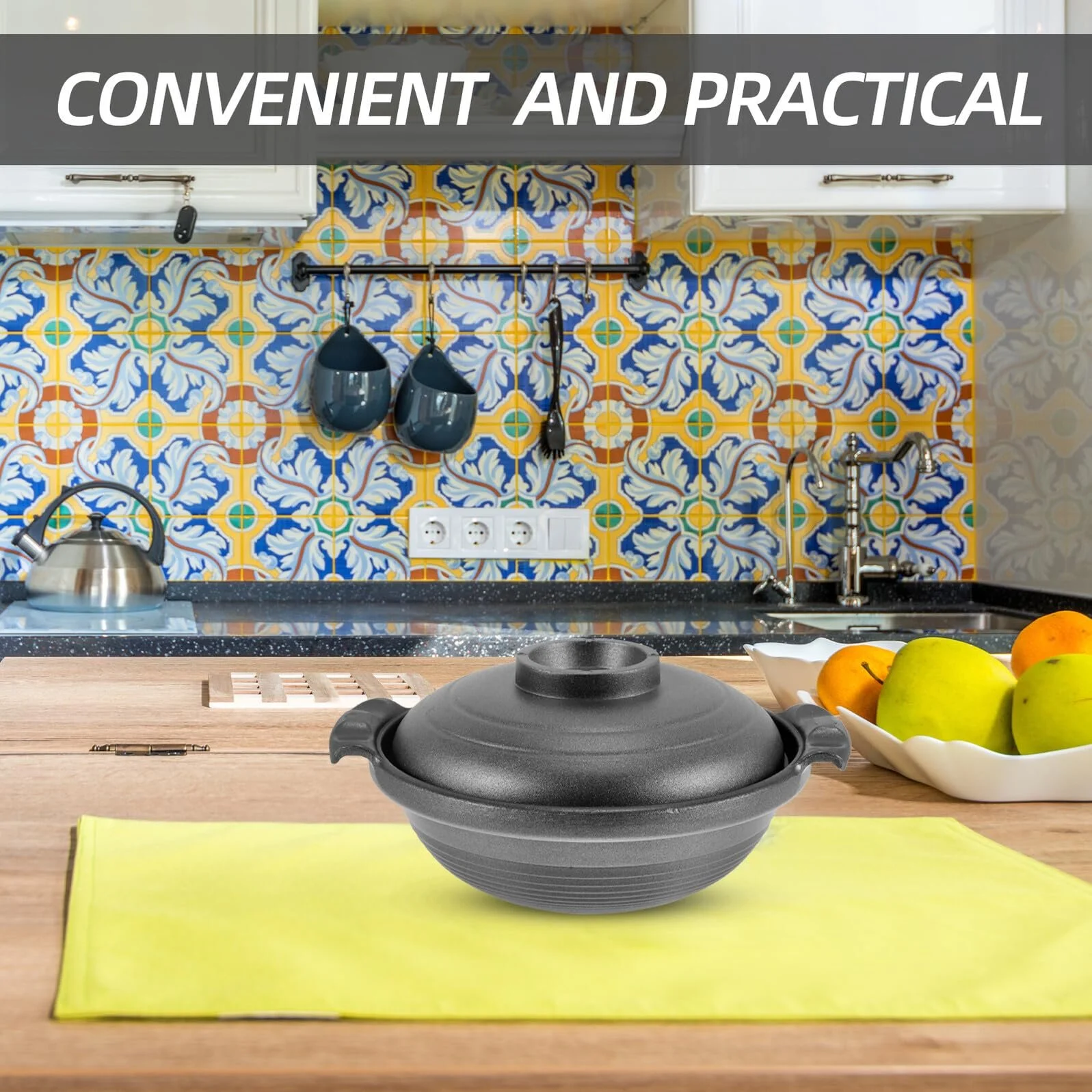 Кастрюля керамическая Cabilock с крышкой 16 см, фото №5 Кастрюля керамическая Cabilock с крышкой 16 см, фото №5