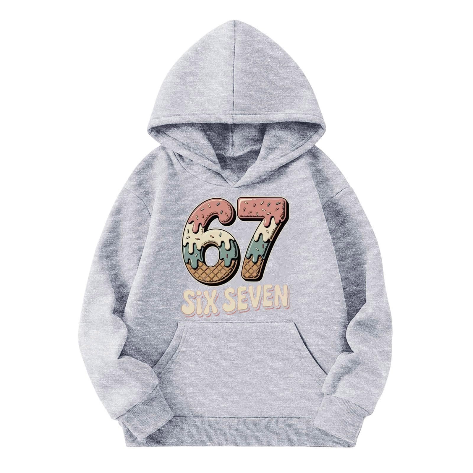 Худі Generisch Six Seven Oversize з довгими рукавами та капюшоном, фото №1