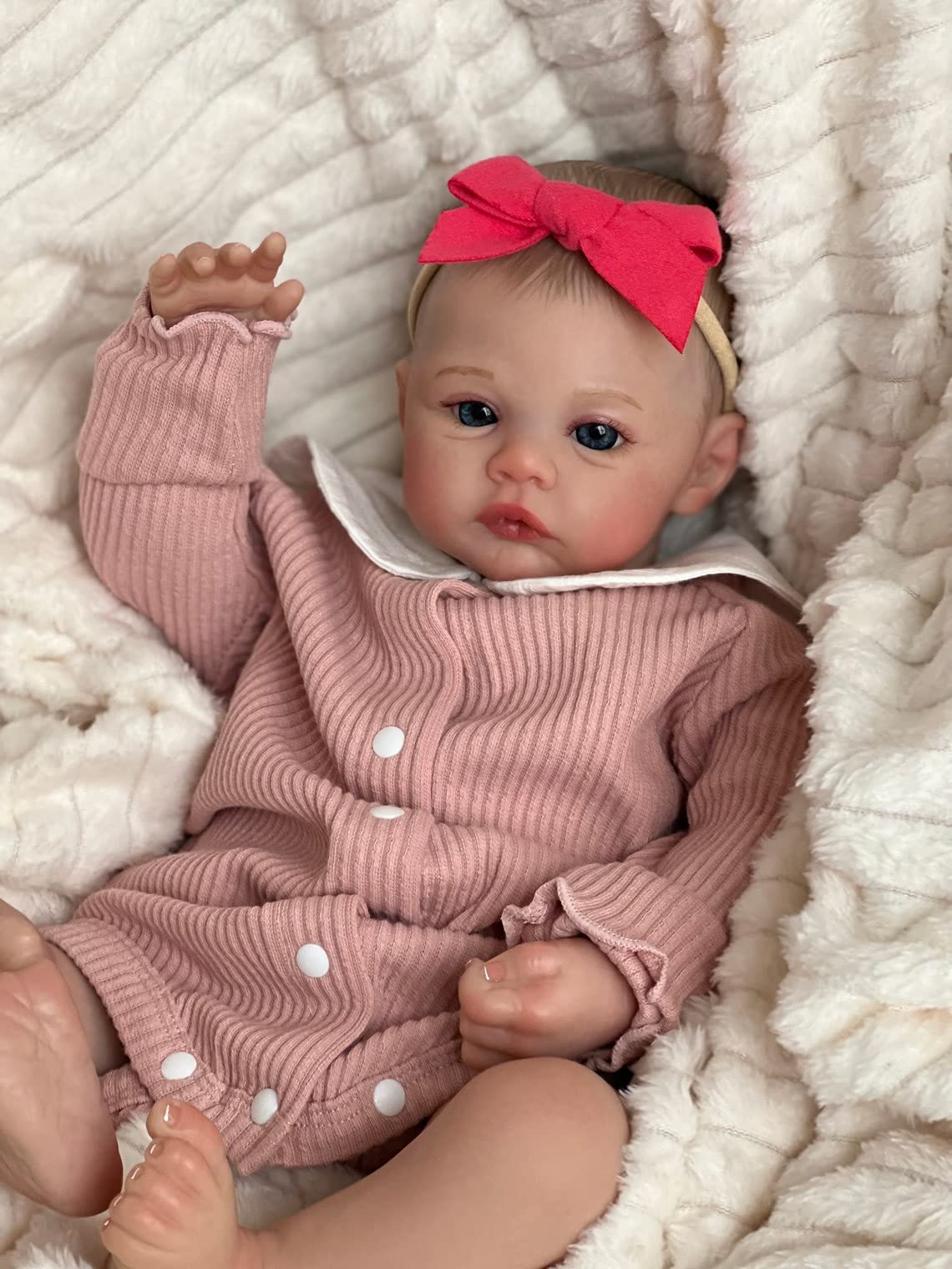 Лялька Zero pam Reborn Baby 48 см Реалістична силіконова дитяча дівчина з м'яким тілом з 3 років, фото №3