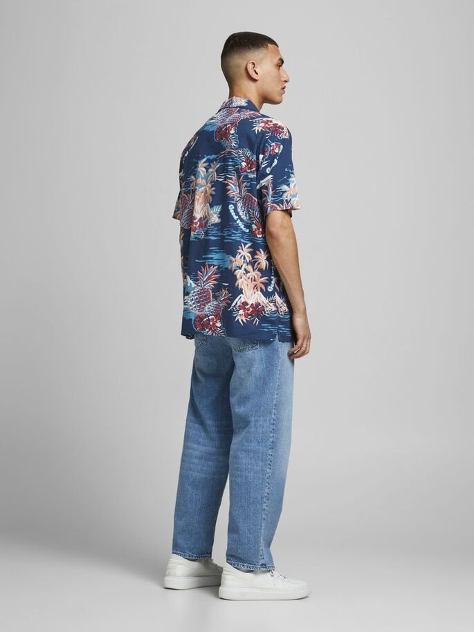 Рубашка Jack&Jones RESORT LTN 12187956 Ensign Blue L, фото №2