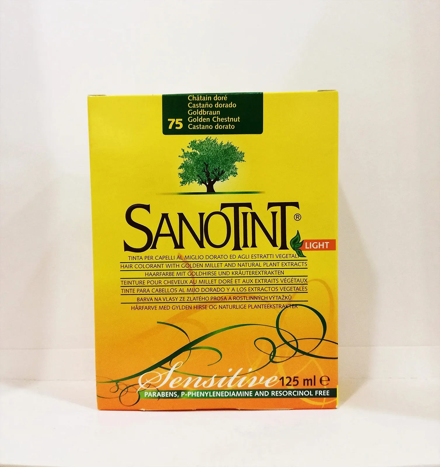 Фарба для волосся Sanotint Коричневий Каштан без PPD та аміаку 75 (нова упаковка), фото №1 Фарба для волосся Sanotint Коричневий Каштан без PPD та аміаку 75 (нова упаковка), фото №1