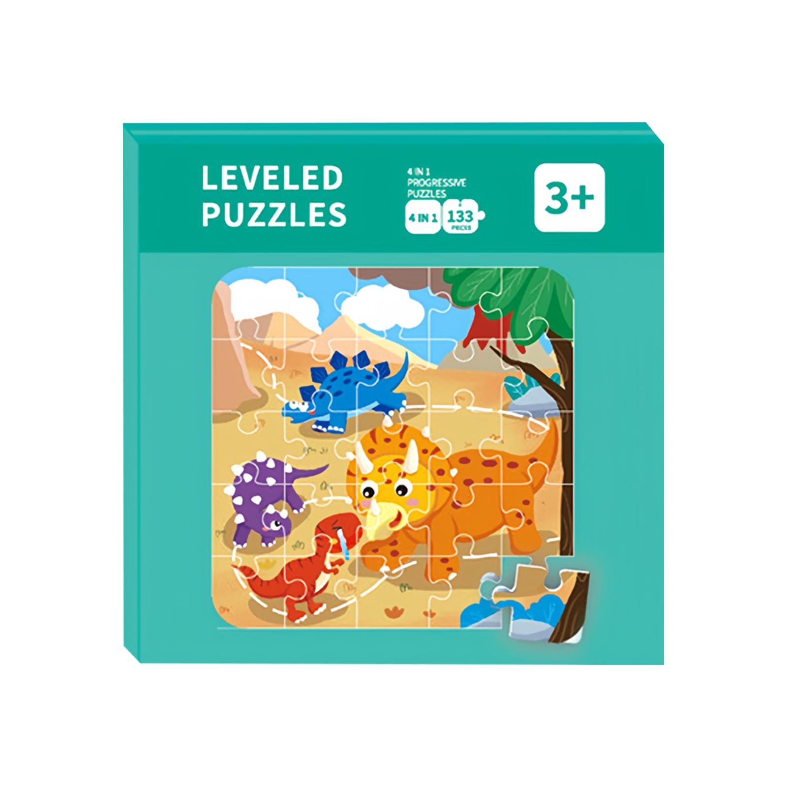 Магнитный пазл Jisrcha 4-in-1 Animal для путешествий 73 детали (A) от 3-5 лет, фото №1