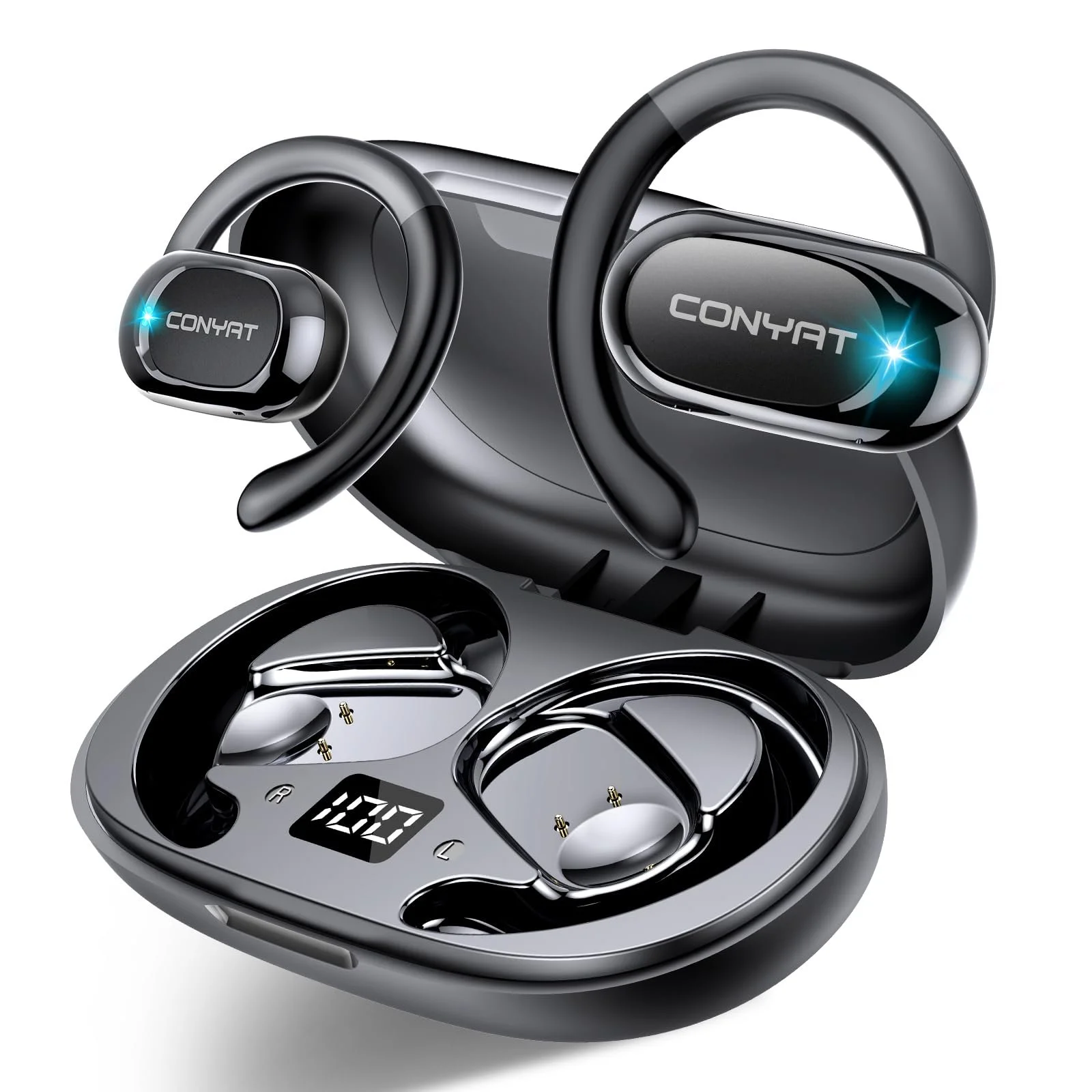 Навушники-перекладачі AI Відкритого Типу 58H з мікрофоном для навчання, подорожей, бізнесу, підтримка 164 мов, фото №1