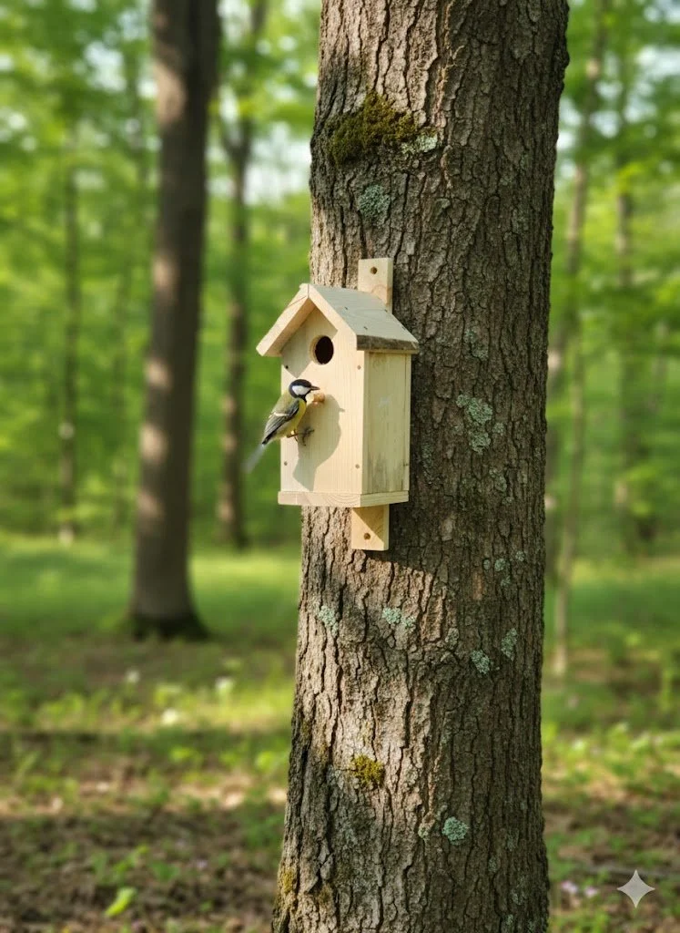 Шпаківня, будиночок для птахів, дерево, фото №1 Шпаківня, будиночок для птахів, дерево, фото №1