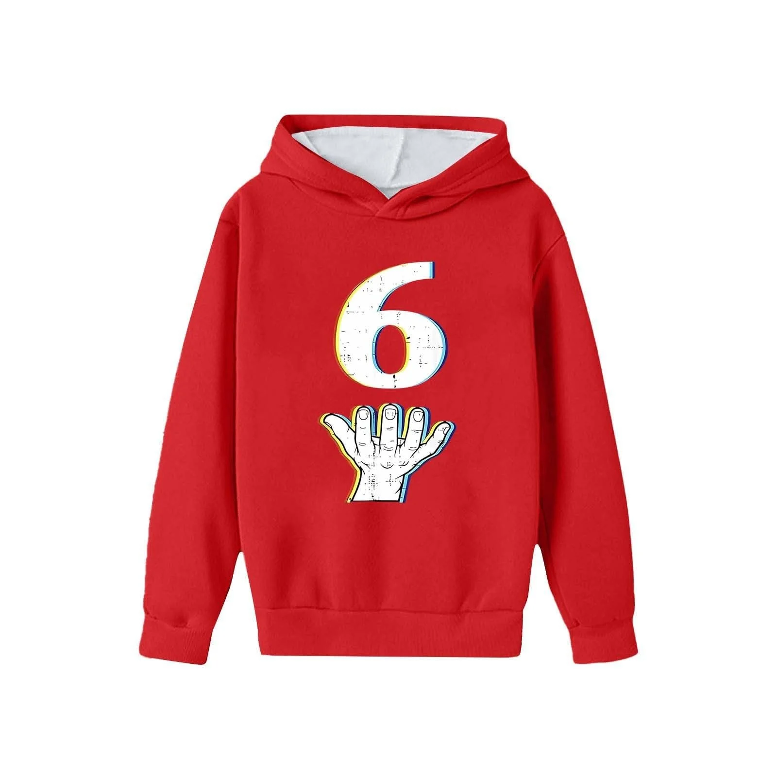 Толстовка Generisch с принтом Six Seven 6 7 Meme Ice Cream Drip Meme, пуловер, худи с длинными рукавами, классический свитер для девочек, фото №1