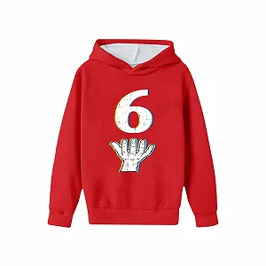 Толстовка Generisch с принтом Six Seven 6 7 Meme Ice Cream Drip Meme, пуловер, худи с длинными рукавами, классический свитер для девочек - Фото 1