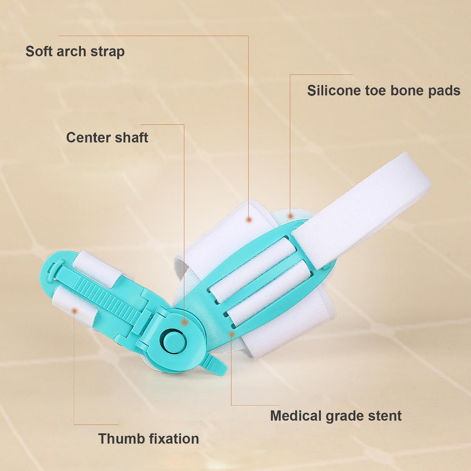 Коректор великого пальця стопи для виправлення вальгусної деформації, для жінок та чоловіків, регульований, фото №3