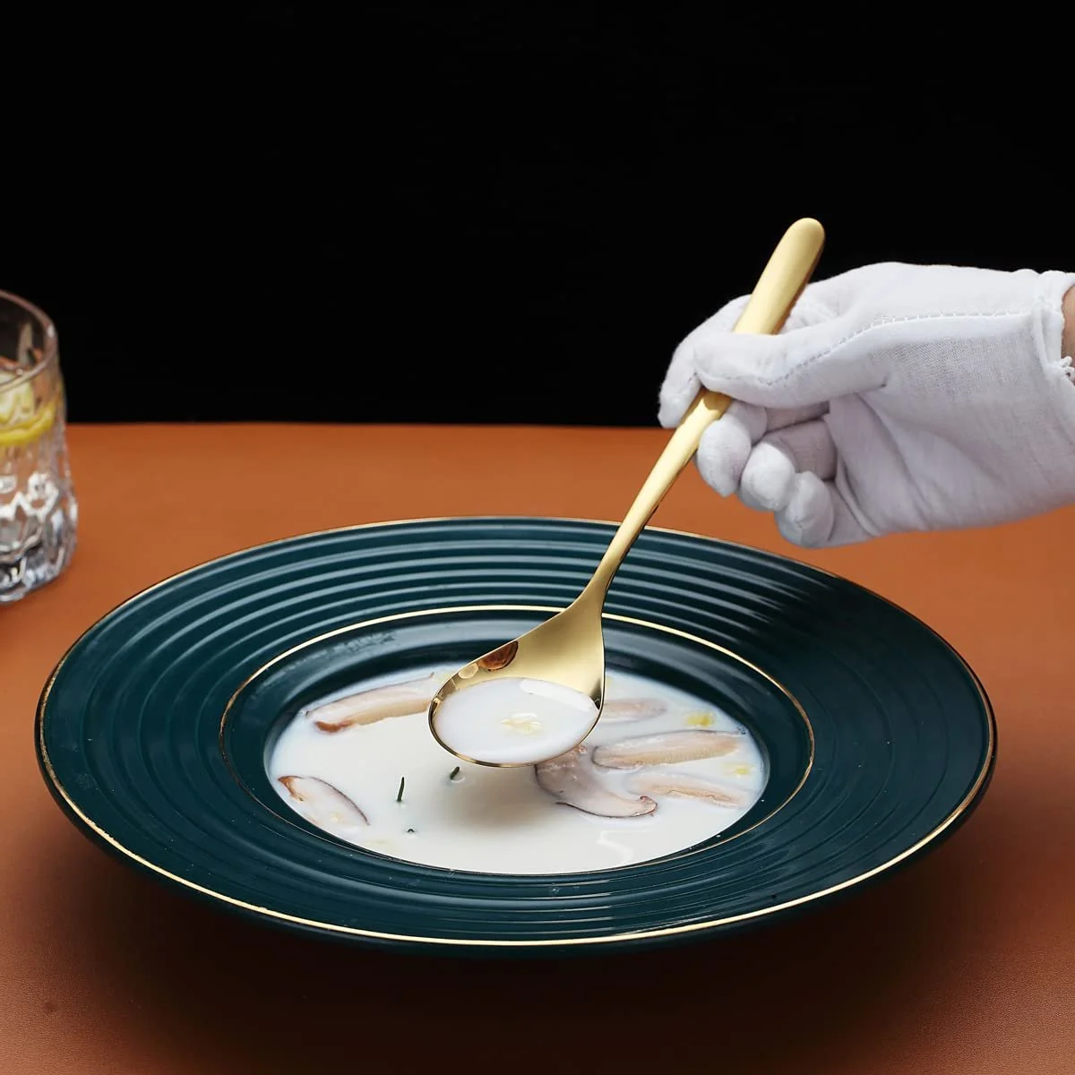 Ложки столові Kyraton, 6 шт, 8 дюймів, нержавіюча сталь з титановим покриттям, фото №7