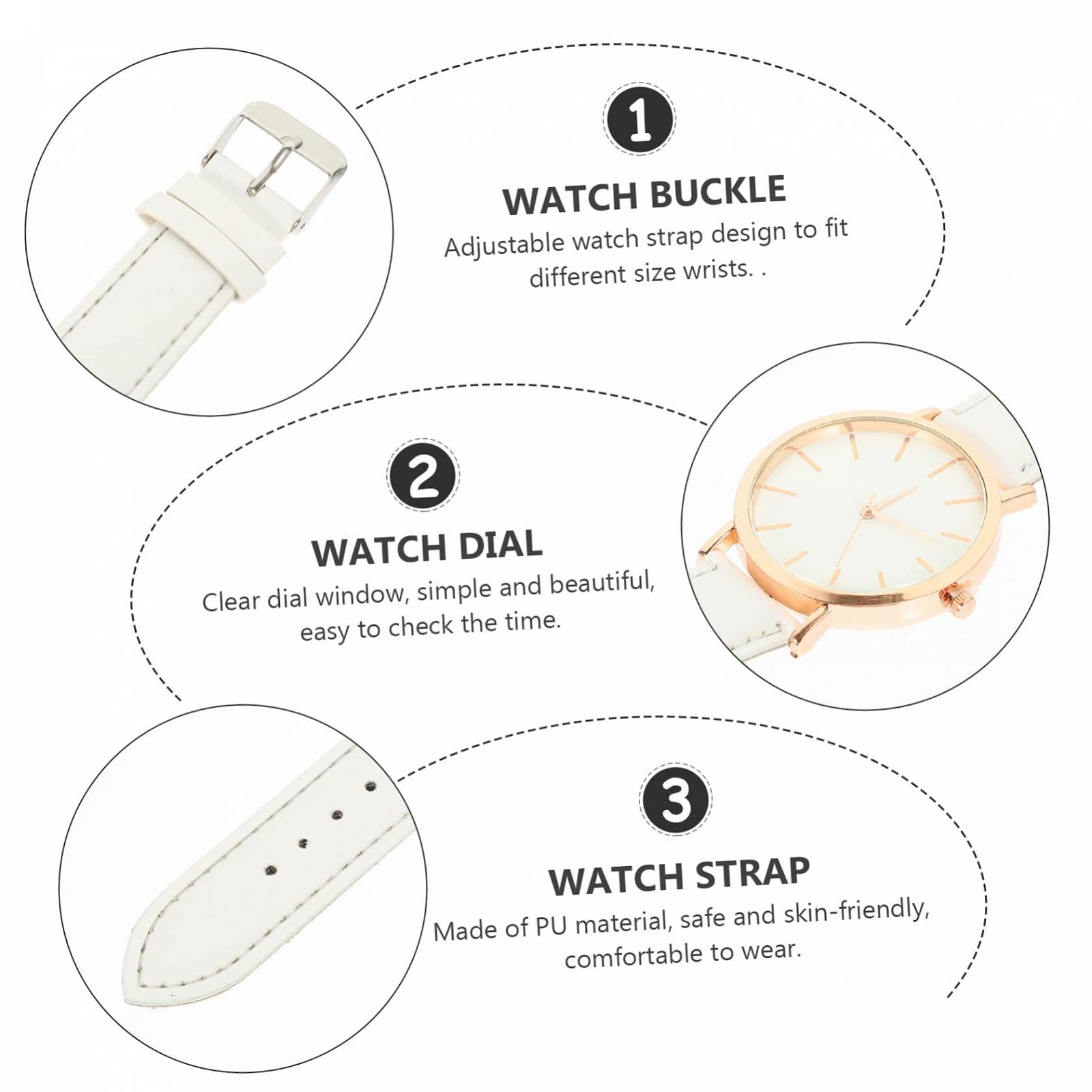 Кварцовий Годинник LIFKOME Жіночий Годинник Білий, фото №4 Кварцовий Годинник LIFKOME Жіночий Годинник Білий, фото №4