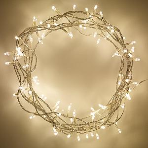 Гірлянда Lights4fun LED 100 теплих білих вогнів - Фото 1